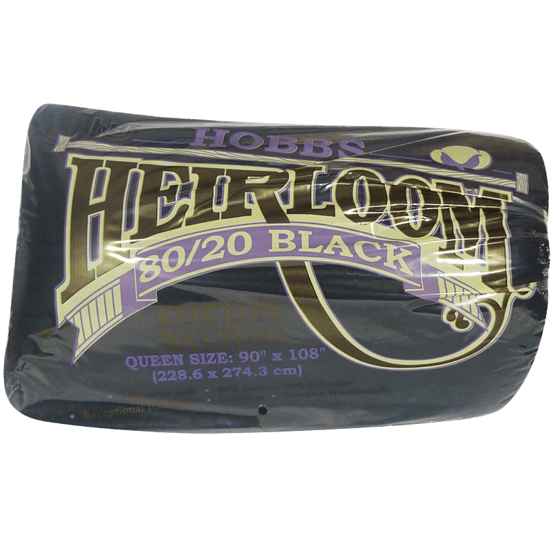 Black 80/20 Cotton Blend Batting - View 2