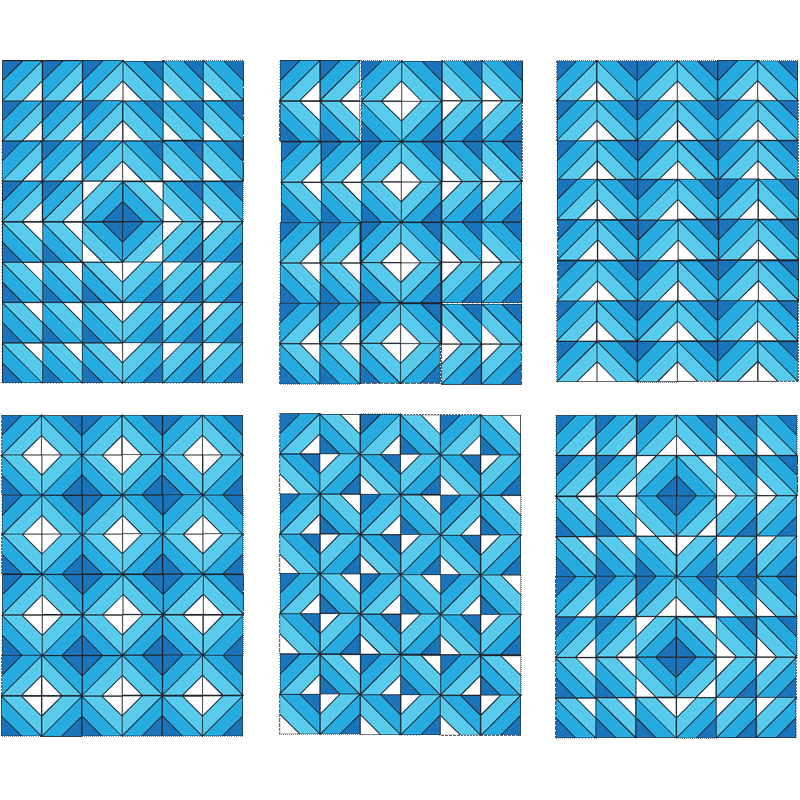 One Block, 6 Quilts - Paper piecing - View 2