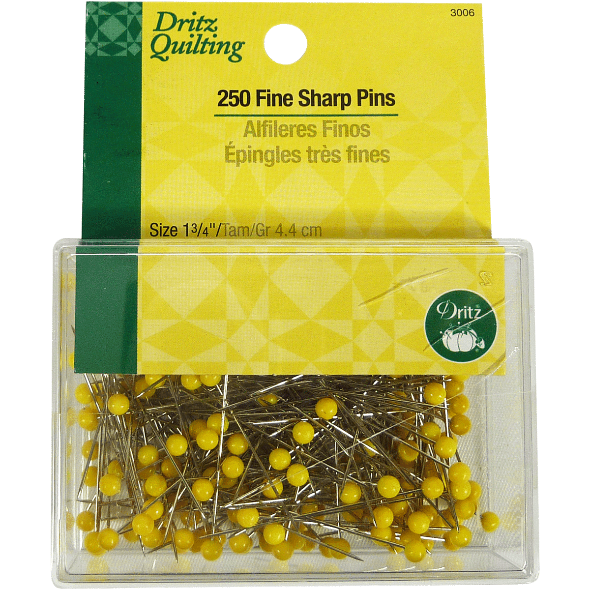 250 Fine Sharp Pins – Dritz Quilting - View 2