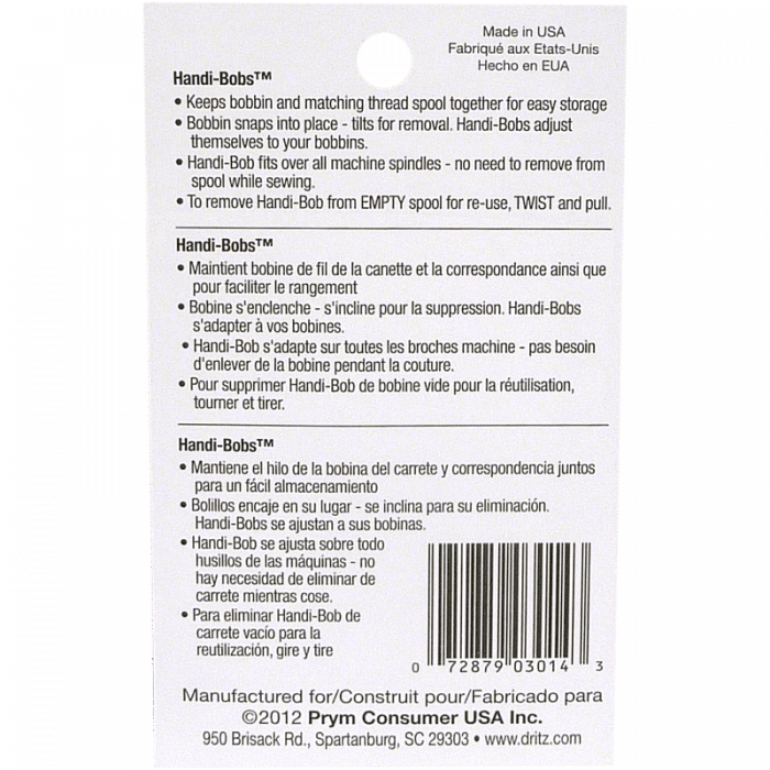 Handi-Bobs Bobbin Thread Spool Holders - Dritz Quilting - View 2