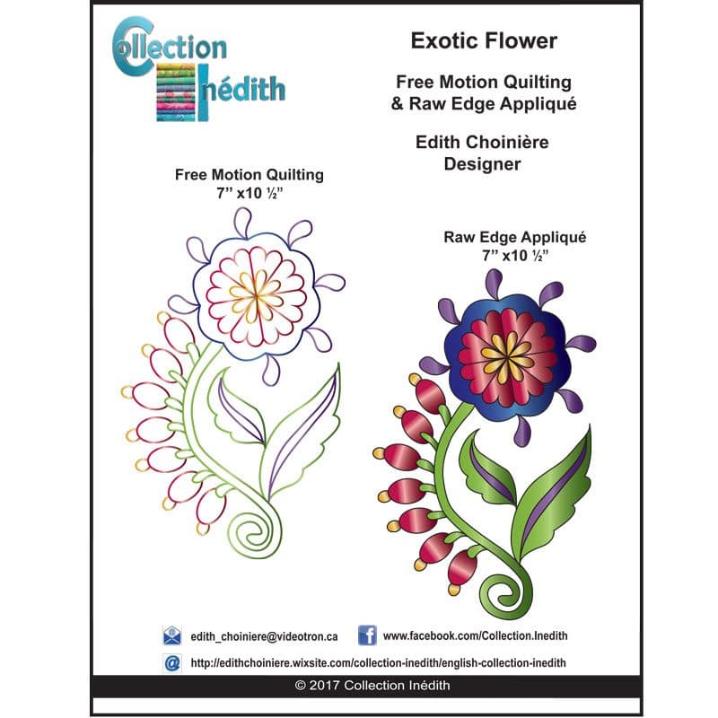 Exotic Flower - Block of the Month - February 2017 - View 1