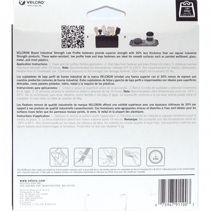 Velcro Industrial Strength Fasteners – 10 ft x 1 in - View 1