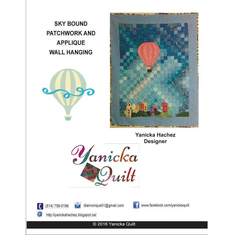 Sky Bound - Patchwork & Applique Wall Hanging - View 1