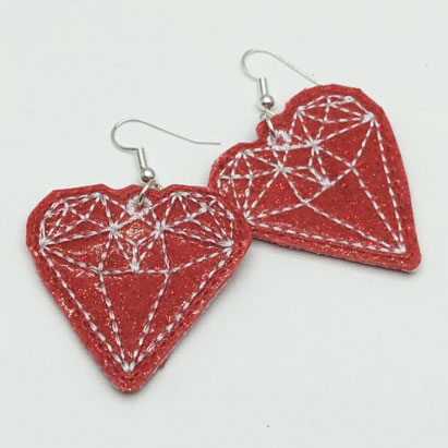 Heart-shaped earrings