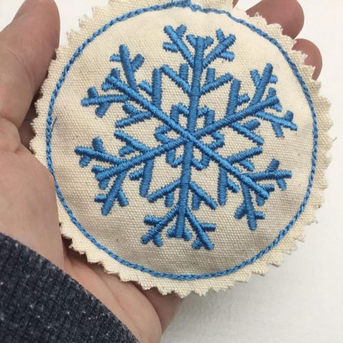 free winter snowflake embroidery design